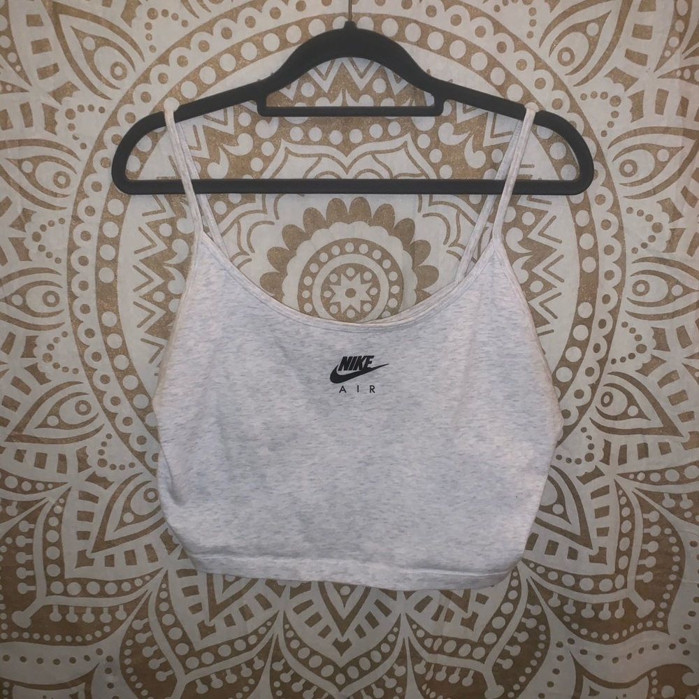 Women’s White Nike Crop Tank